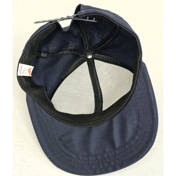 Vintage Chicago Bears Blue Snapback Hat Cap Plain Logo AJD NFL Football 80s - Picture 6 of 6